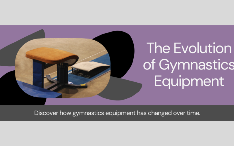 Historic vs. modern gymnastics equipment, showing the transformation from simple wooden beams to high-tech apparatus.